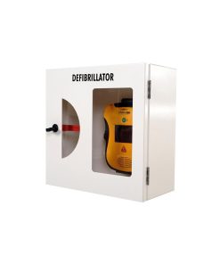 Defibtech Lifeline AED Wandschrank mit Einscheibenglas weiß