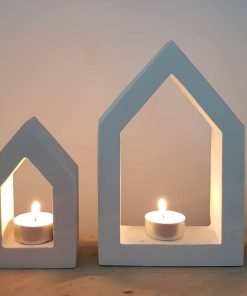 *Silikon-Gießform – Haus – Dekohaus – Windlicht in 3 Größen*