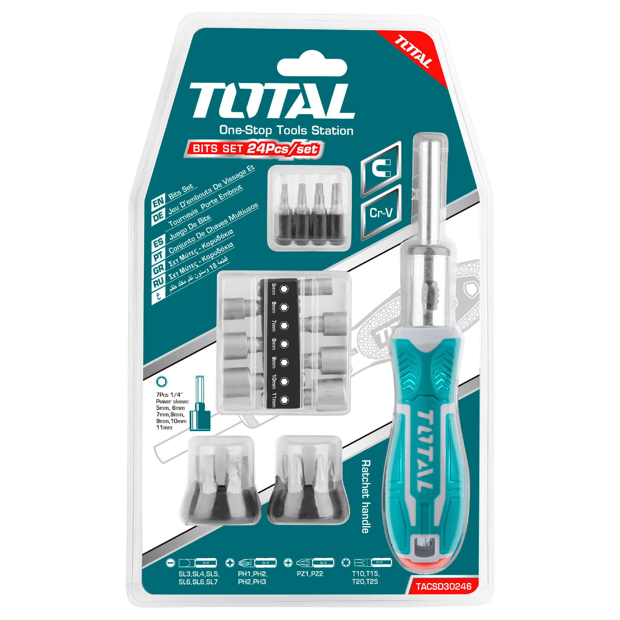 24-teiliger Schraubendreher Set (TACSD30246) – Bild 9