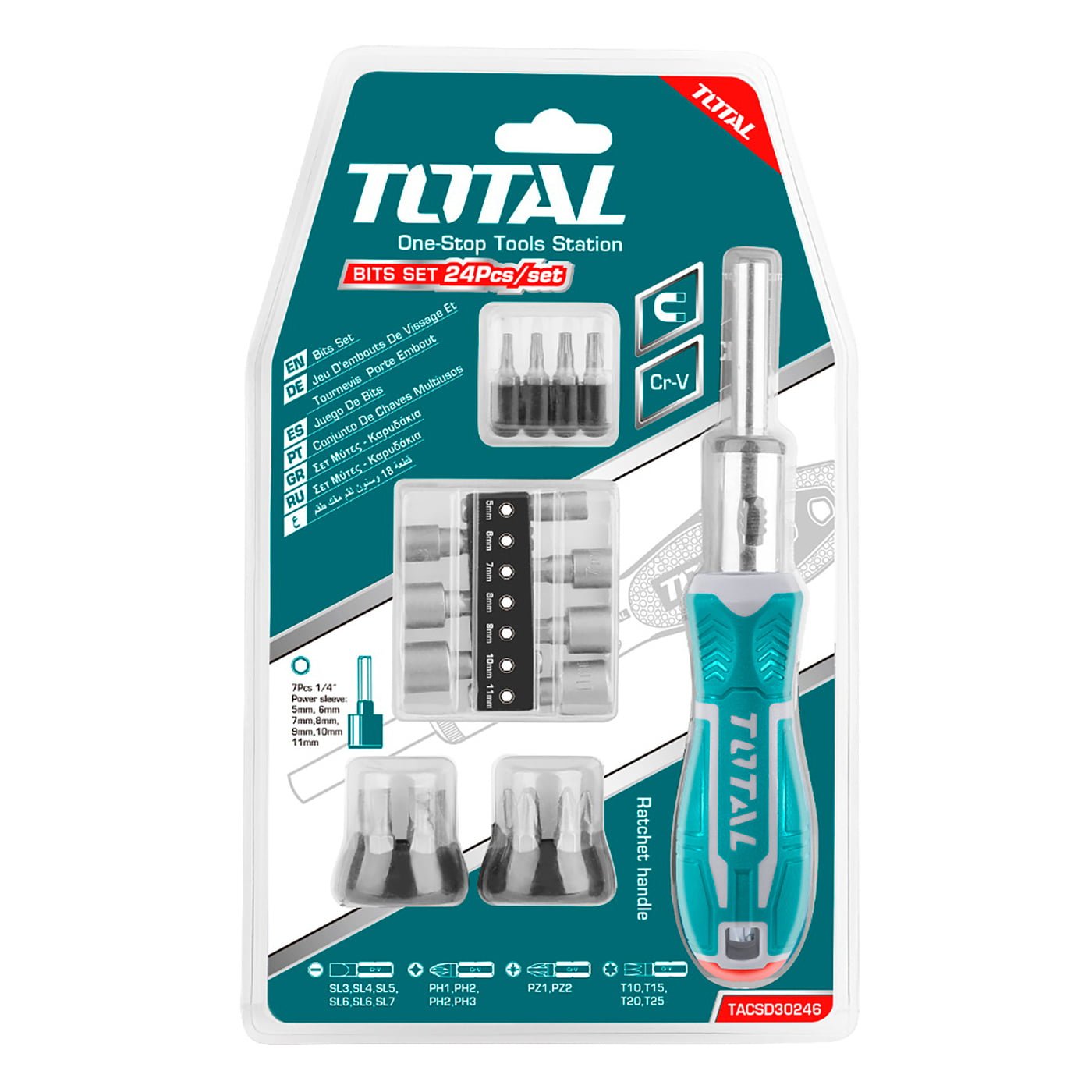 24-teiliger Schraubendreher Set (TACSD30246) – Bild 2