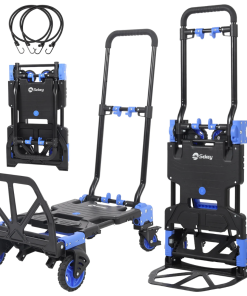 Alternative view of Sekey 2-in-1 Klappbare Sackkarre & Transportwagen – 150 kg Tragkraft, inkl. 2 Expanderseile