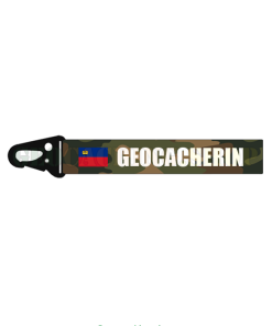 Alternative view of Schlüsselanhänger Karabiner <b>LI GEOCACHERIN</b>