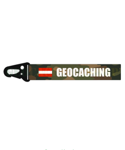 Schlüsselanhänger Karabiner <b>AT GEOCACHING</b>
